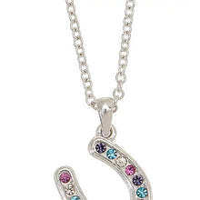 Load image into Gallery viewer, Necklace, Horseshoes, Multi, W/colorful Cowboy Hat Box
