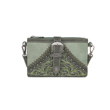 Load image into Gallery viewer, Montana West Floral Embroidered Buckle Collection Clutch/Crossbody
