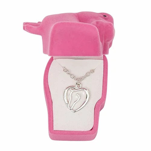 Necklace, Horse Head Heart W/horse Head Gift Box