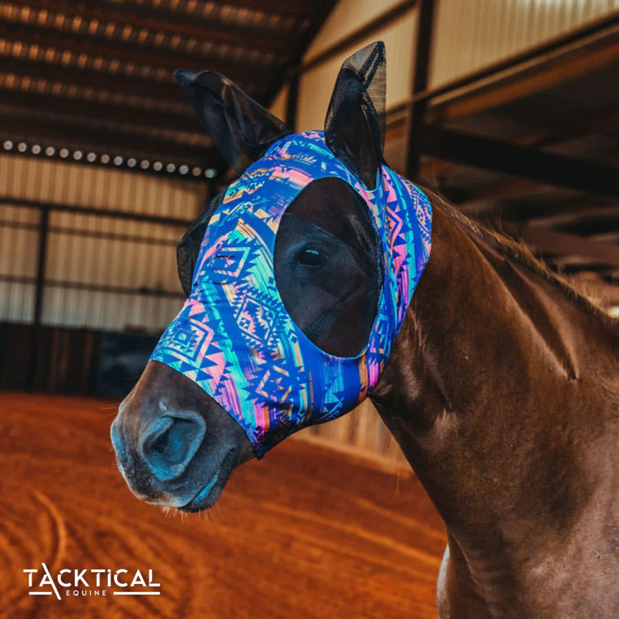 TACKTICAL™ PURPLE AZTEC FLY MASK