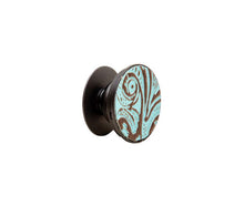 Load image into Gallery viewer, Atrium Turquoise Leather Phone Socket
